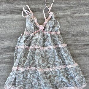 La senza floral sheer mesh lingerie top